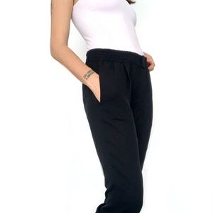 VINCE. Silk Black Trouser Pants XS